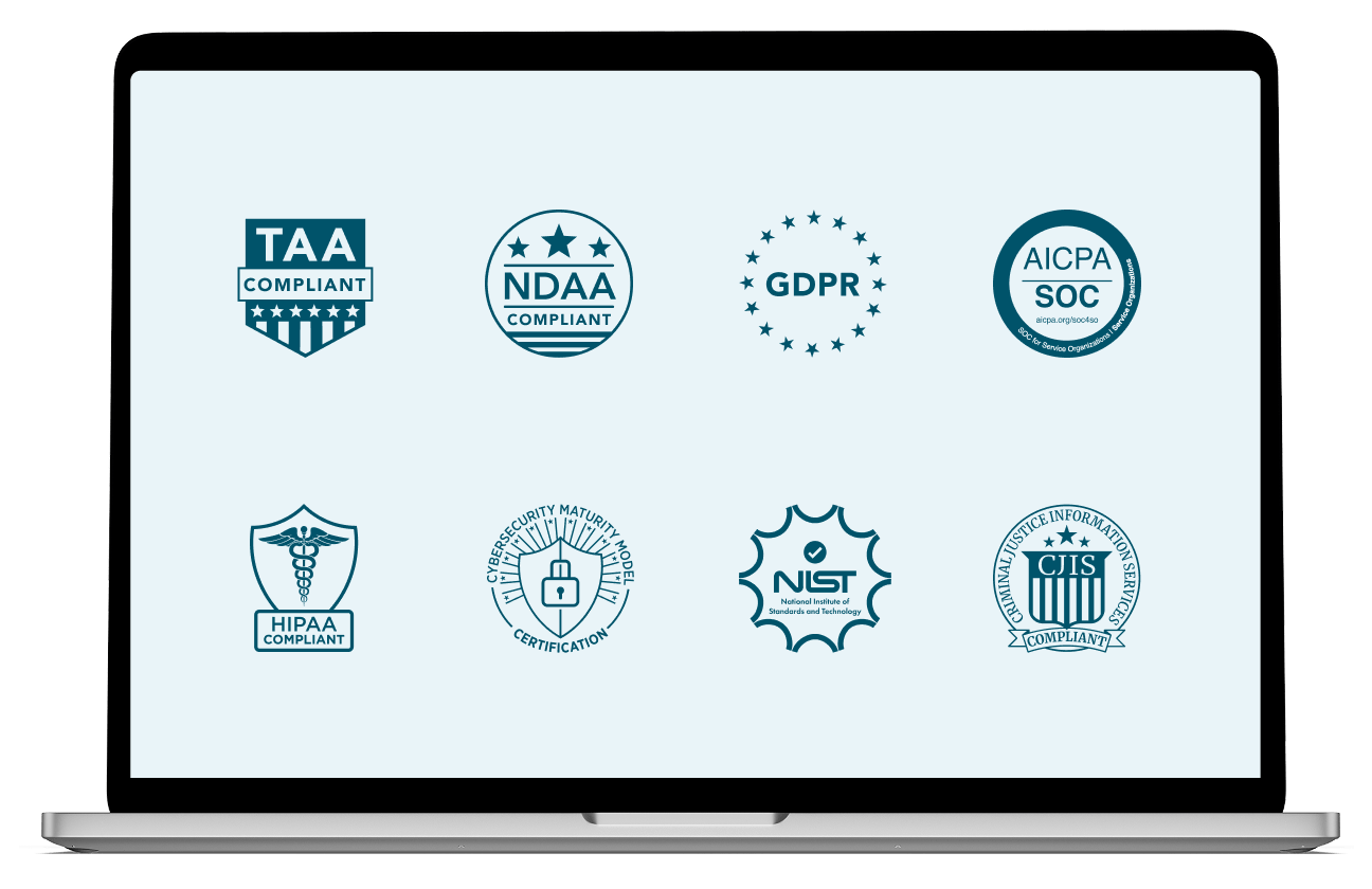 End-to-end encryption and Zero Trust architecture for enterprise-grade protection. Granular access and permissions, secure raw streams, and comprehensive compliance protocols for total peace of mind.