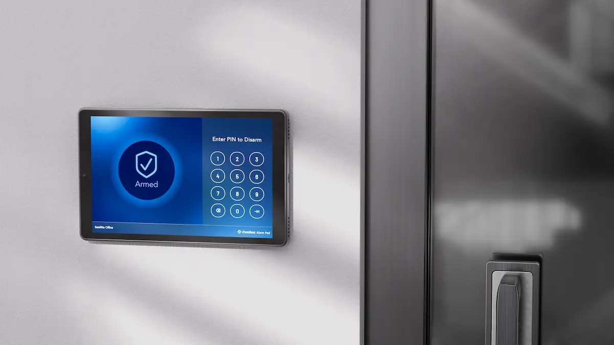 Rhombus business security alarm monitoring pads for commercial security