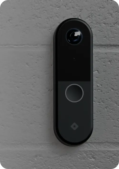 Rhombus DR40 door reader for access control system installed on a wall, showcasing advanced access control technology. This device integrates seamlessly with door access control systems and is managed through sophisticated access control management software, ensuring secure and efficient entry.