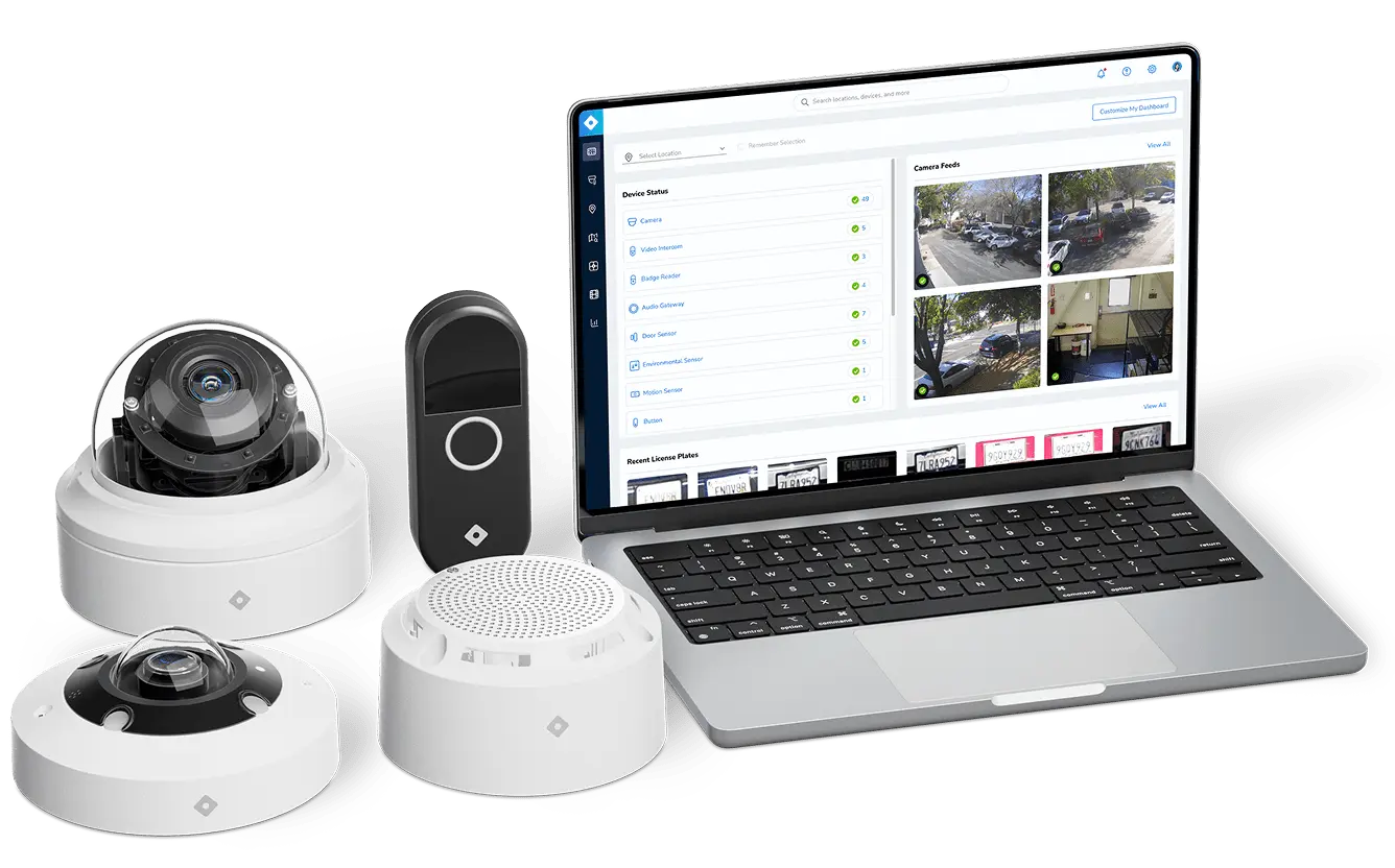 Bring together all existing hardware and software for streamlined physical security. Consolidate cameras, access control, IoT sensors, and workflows to meet organizational needs today and in the future.