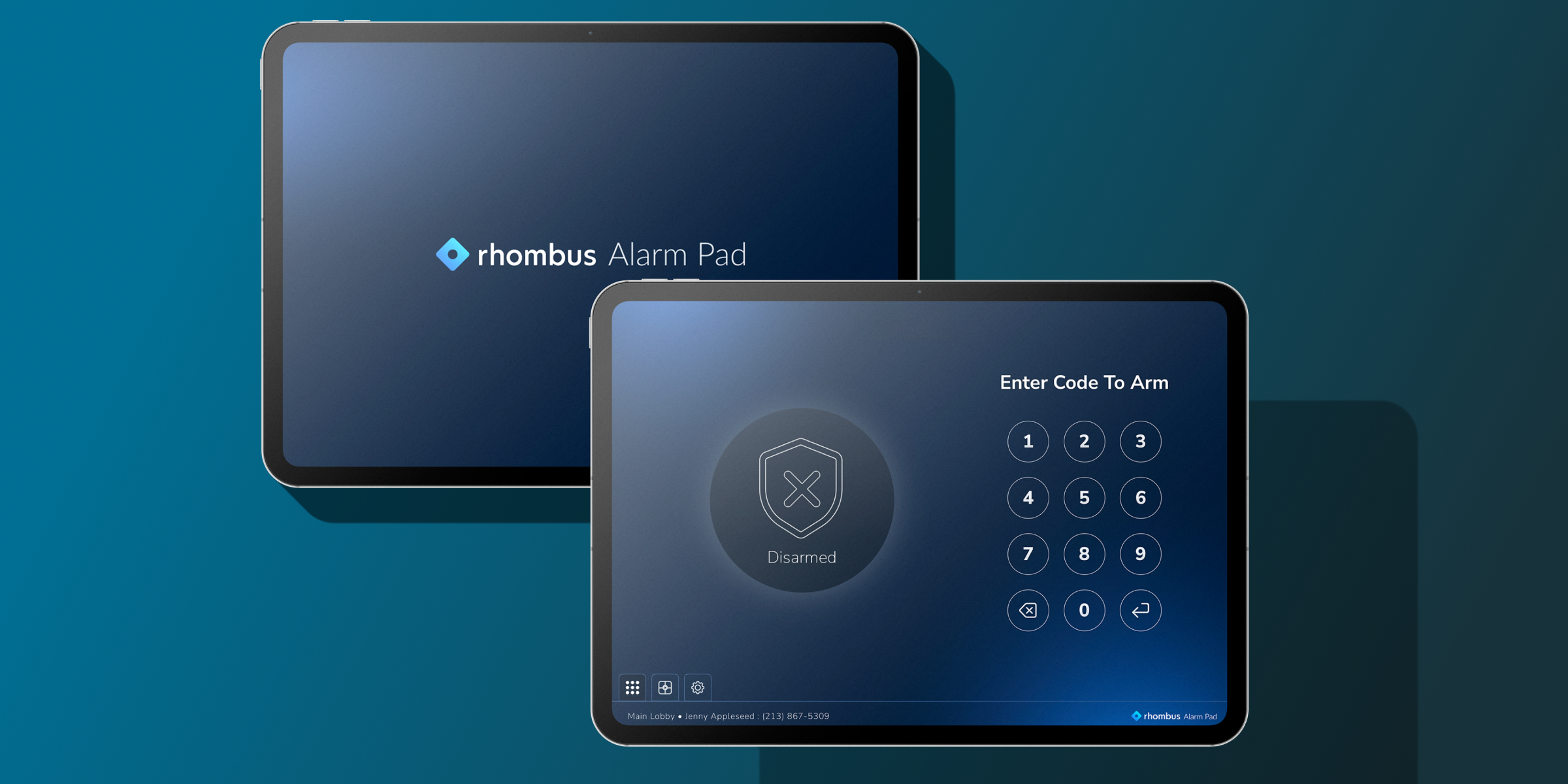 Alarm Pad for iPad