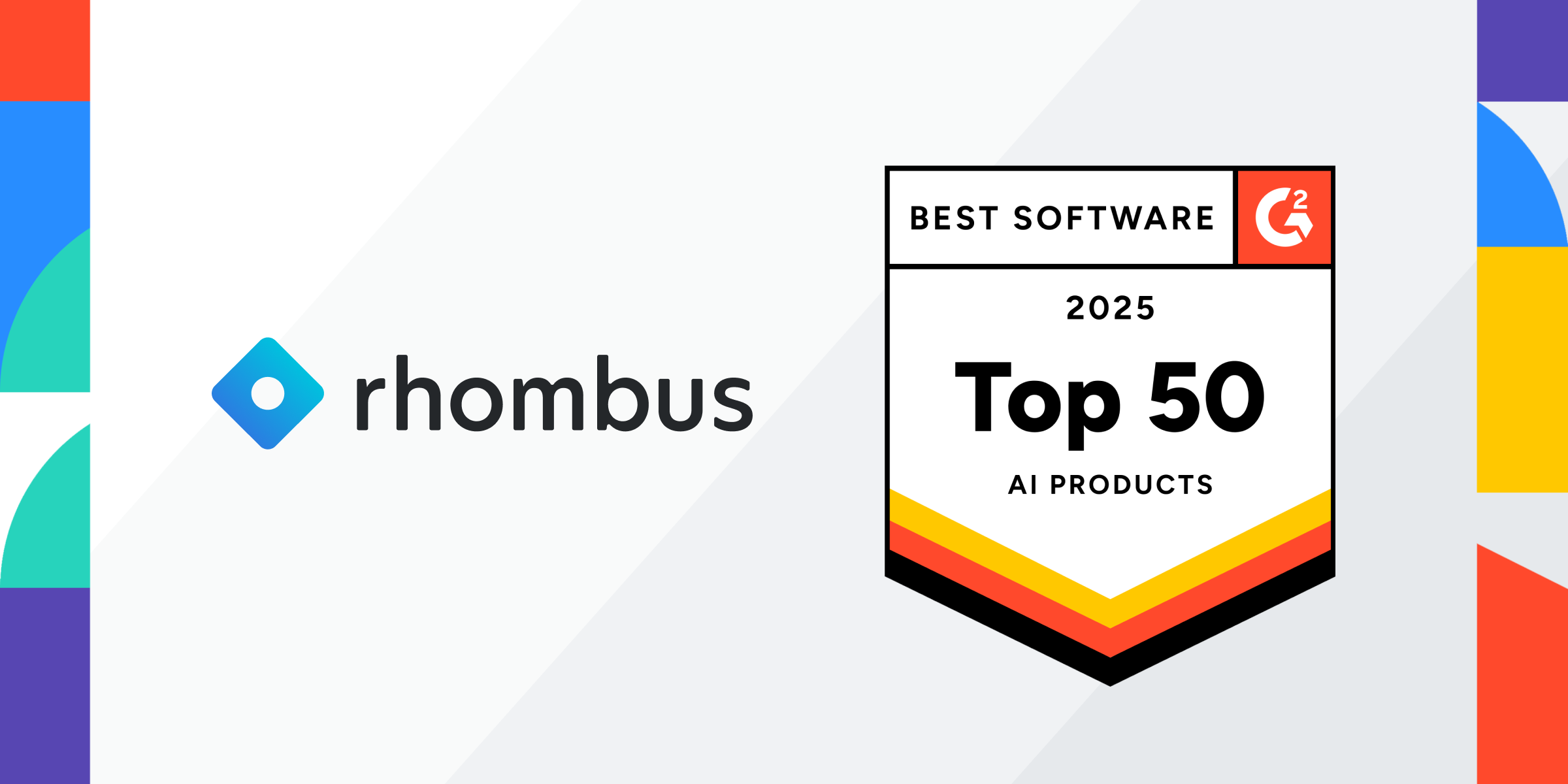 Rhombus Earns Spot on G2's 2025 Best Software Awards for AI Products