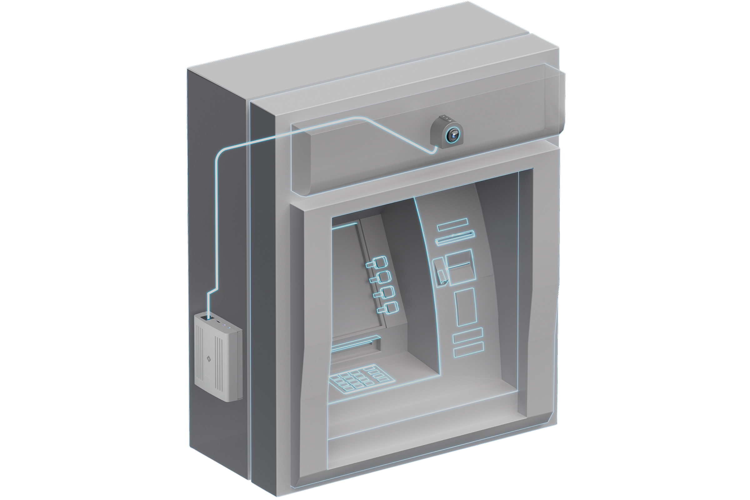 Rhombus R150 installed in an ATM machine Rhombus R150 installed in an ATM machine