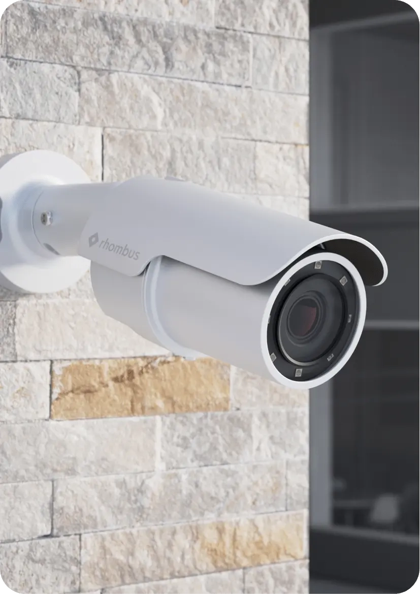 Surveillance at commercial properties with bullet commercial security camera systems that can cover extensive distances
